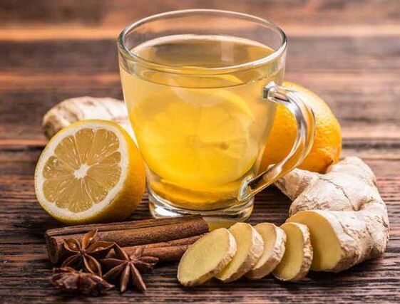 Tè con zenzero, limone, cannella e chiodi di garofano per erezioni durature