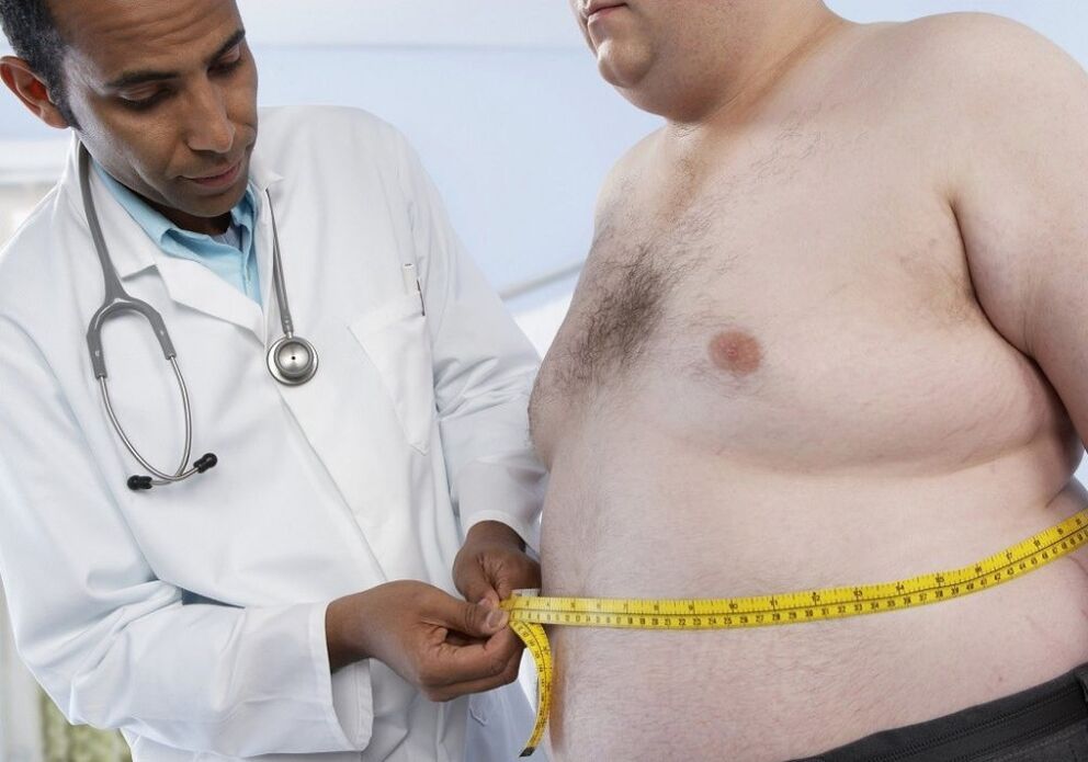 L'obesità è la causa della debolezza della potenza e un motivo per visitare un medico